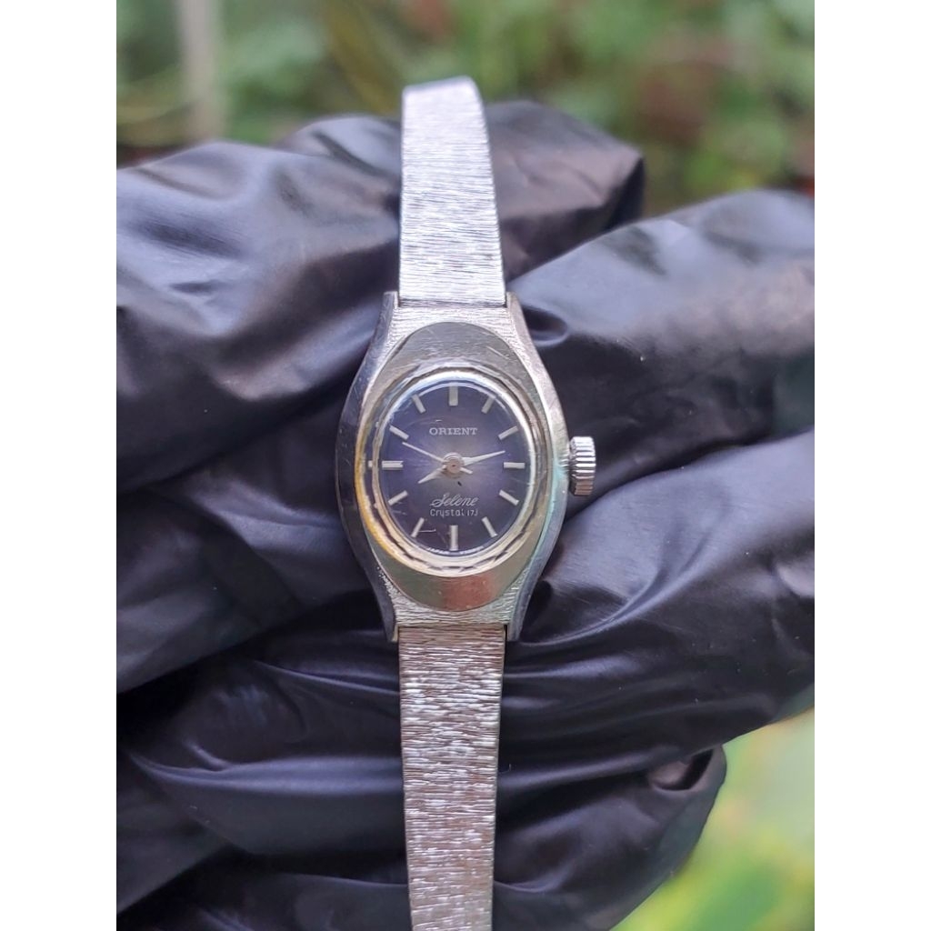 (Harga Net) Jam Tangan Orient Selene LM131-10900 All Original Automatic Manual Winding Lapis Emas Pu