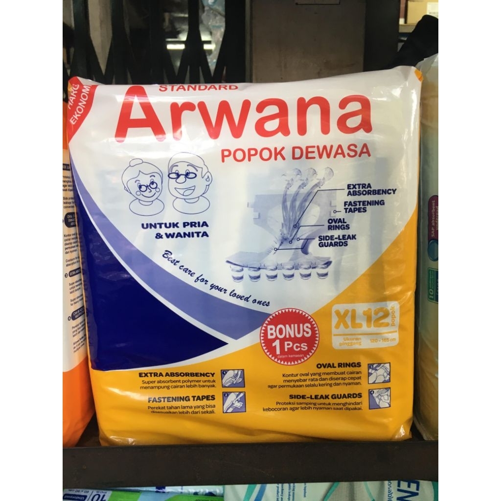 Popok Dewasa Perekat Arwana XL