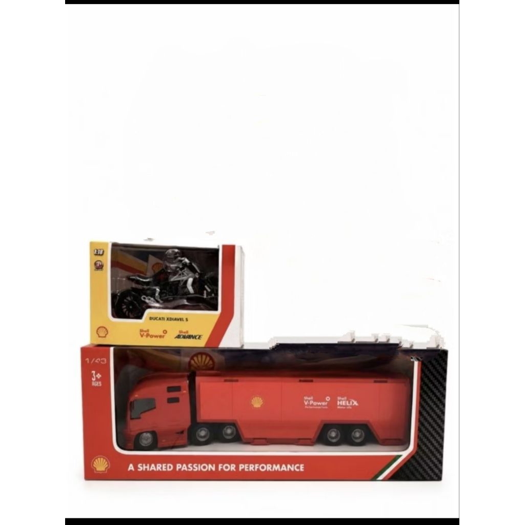 Burago X Shell Indonesia diecast dan Truck Diorama BNIB NEW/BARU