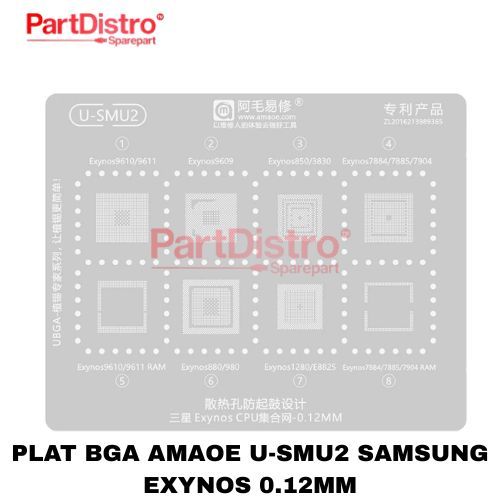 PLAT BGA AMAOE U-SMU2 SAMSUNG EXYNOS 0.12MM