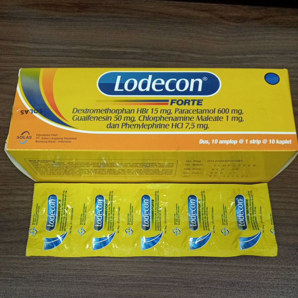 Lodecon Forte tablet 1 box isi 10 strip original