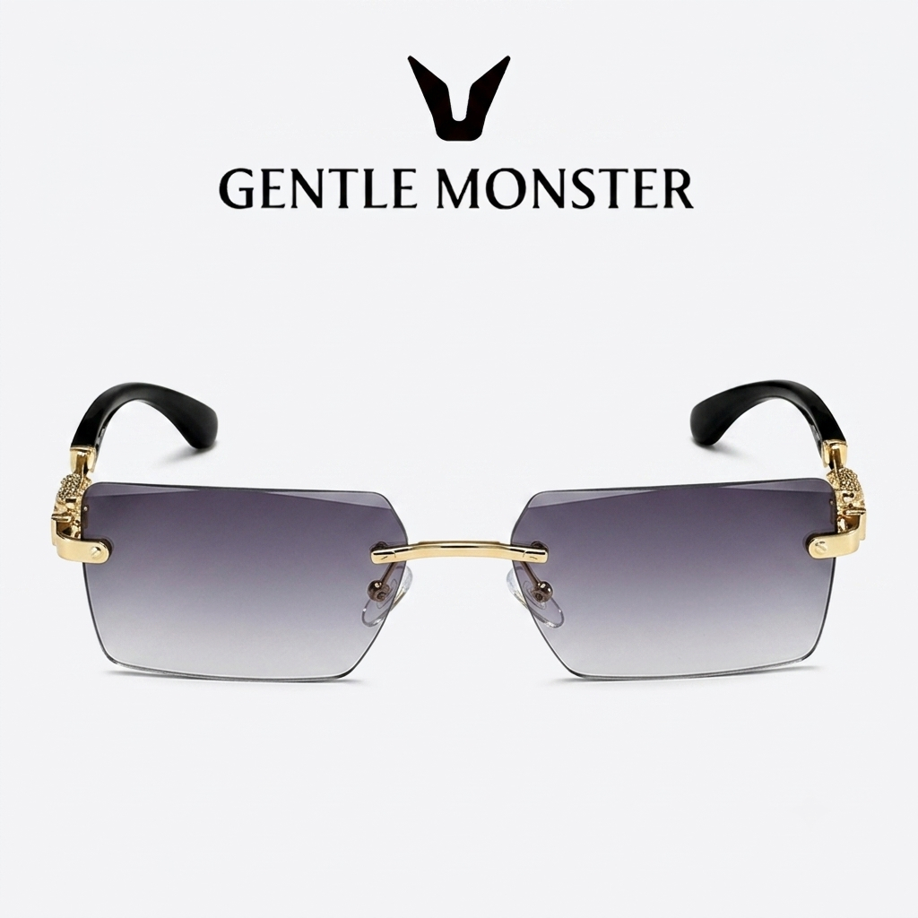 GENTLE MONSTER  Kacamata Hitam Oakley Original Sunglasses HOLBROOK Logam OO4123 Polished Black Unise