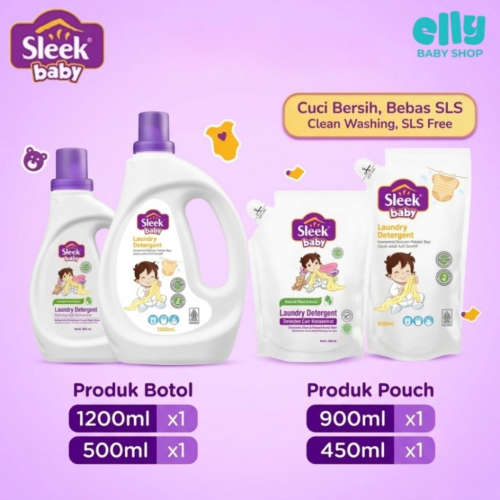 Sleek Baby Laundry Detergent - Deterjen Pakaian Bayi