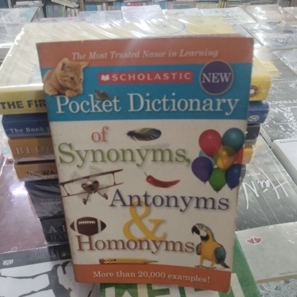 buku pocket dictionary of synonyms anotnyms & mohonyms scholastic buku bekas original teks bahasa In