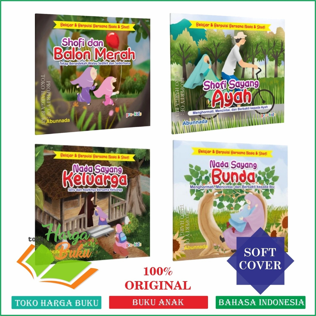 Foto Paket 4 Buku Belajar dan Berpuisi Bersama Nada dan Shofi Buku Anak Birrul Walidain Berbakti Kepada Orang Tua Pro-U Kids