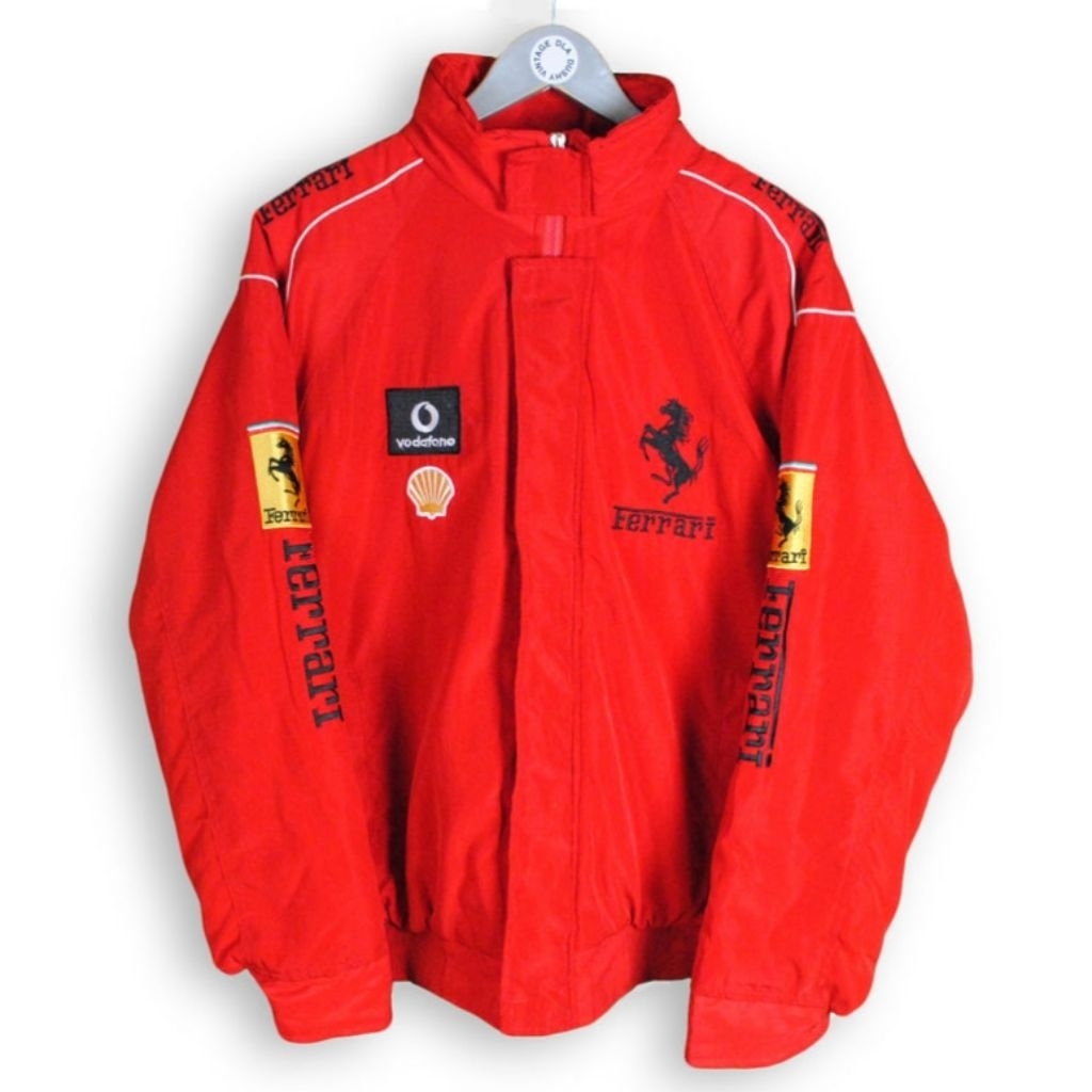 Jaket Ferrari Vintage Original Official Merchandise Scuderia Ferrari F1 Racing Team Merah Rare
