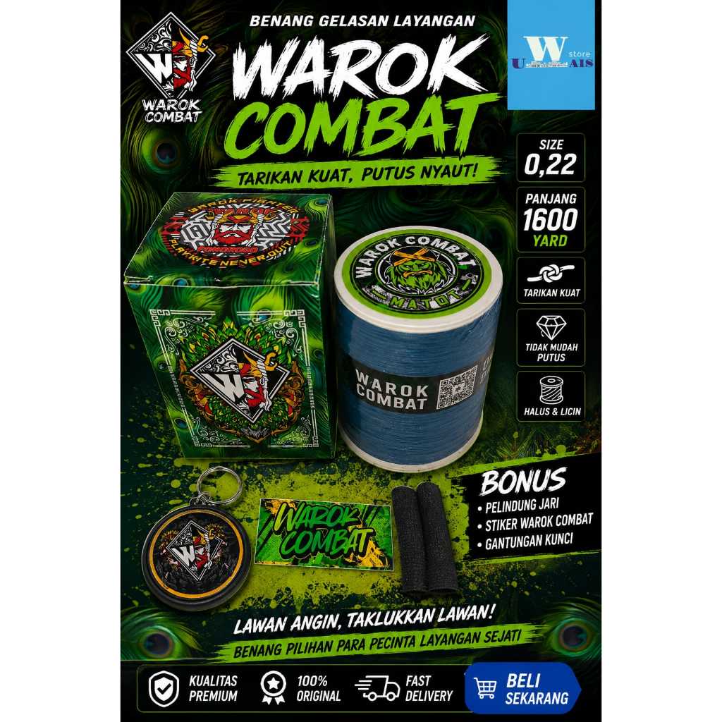 Tekstur Kasar Gelasan Layangan Warok Combat Matot 0,22 dengan Garang Layang layang Seot Sukhoi Main 