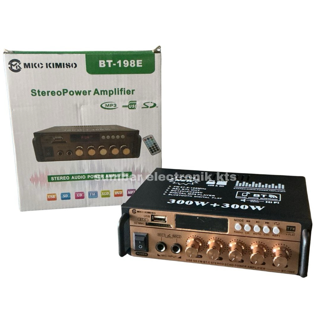 MKC KIMISO 600 WATT power amplifier bluethooth stereo karaoke