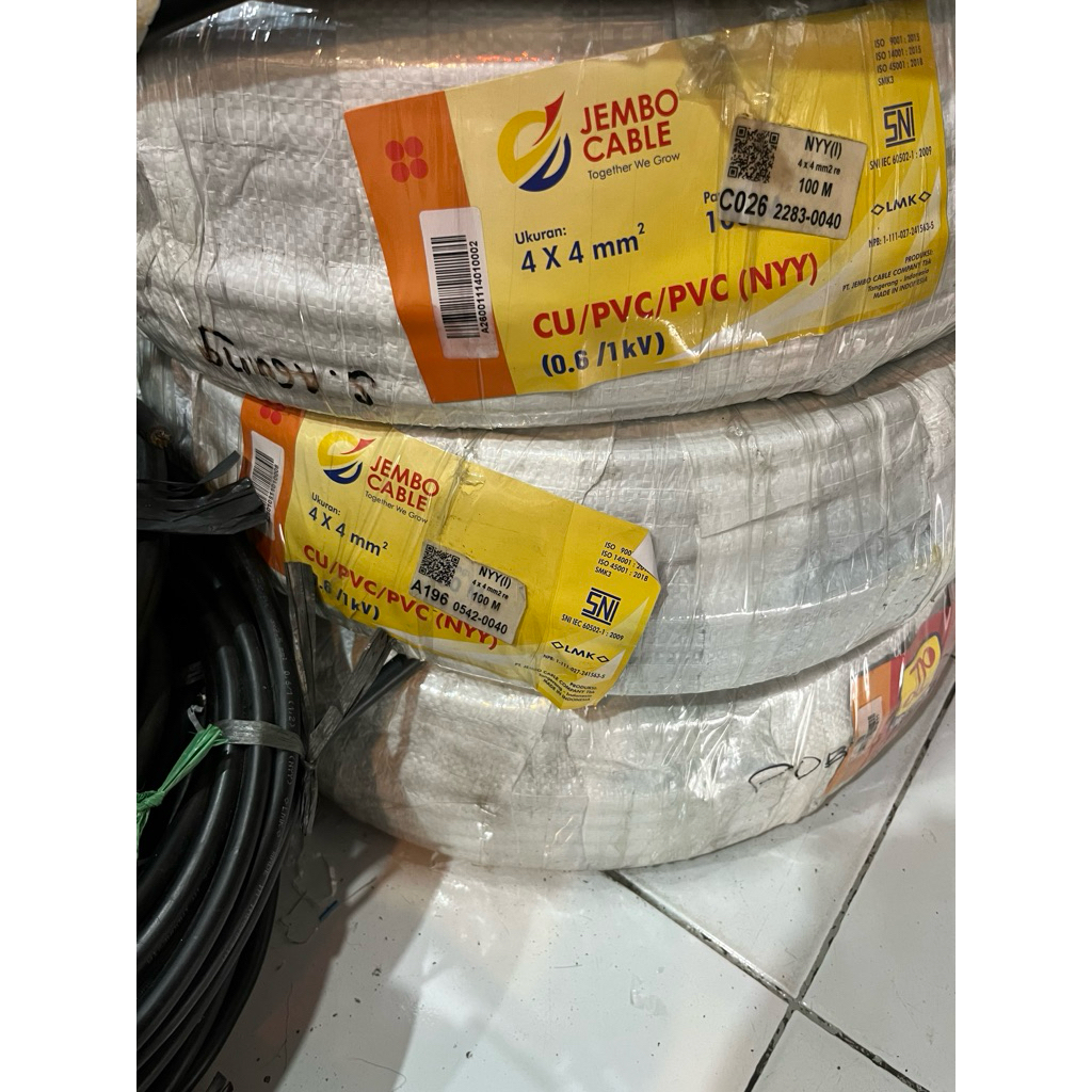 Kabel NYY 4x4 JEMBO PANJANG 50M