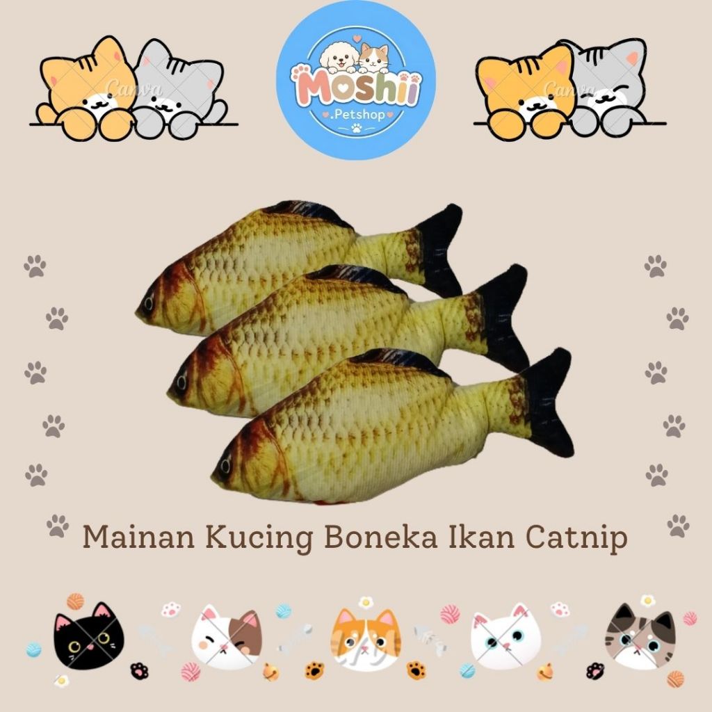 Mainan Kucing Boneka Ikan Mas Nemo