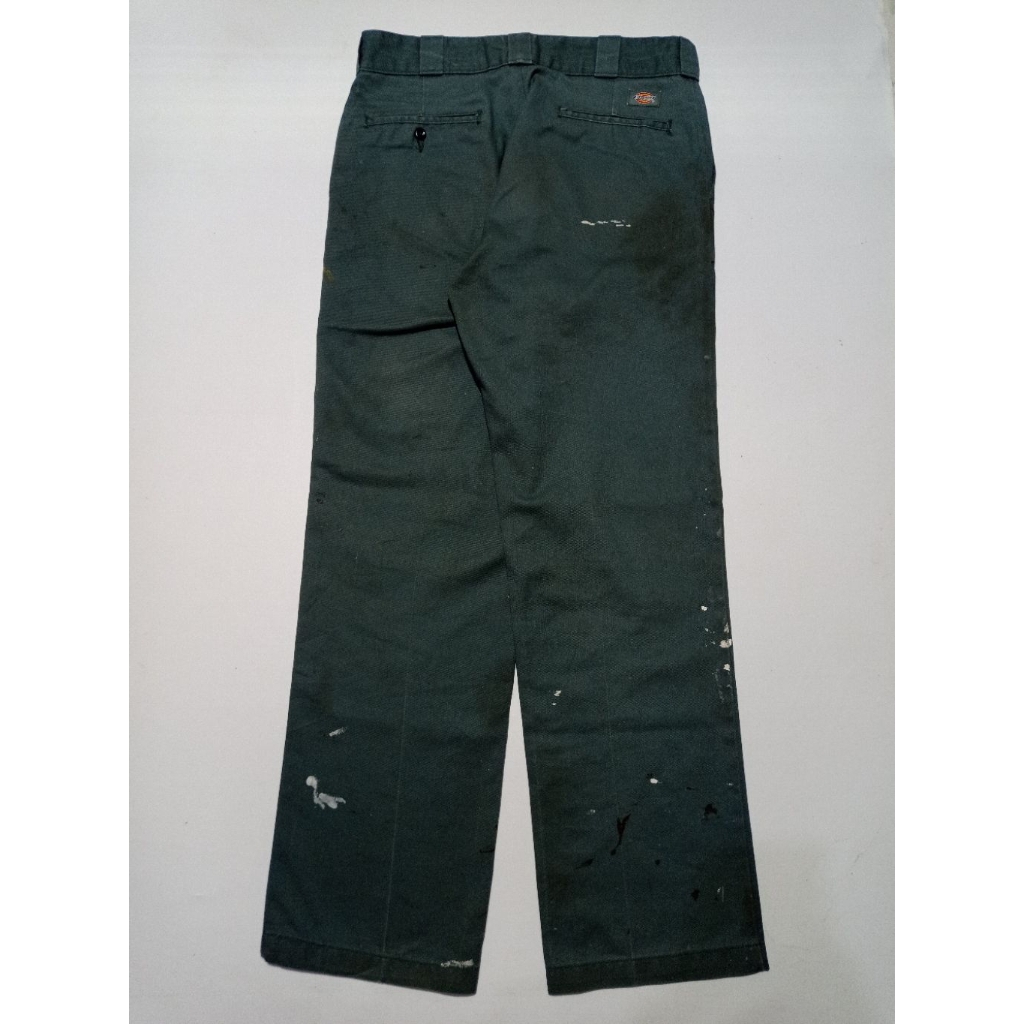 Celana Dickies 874 Original Fit Thrashed Warna Lincoln Green Size 33×32 Second Brand Dickeis