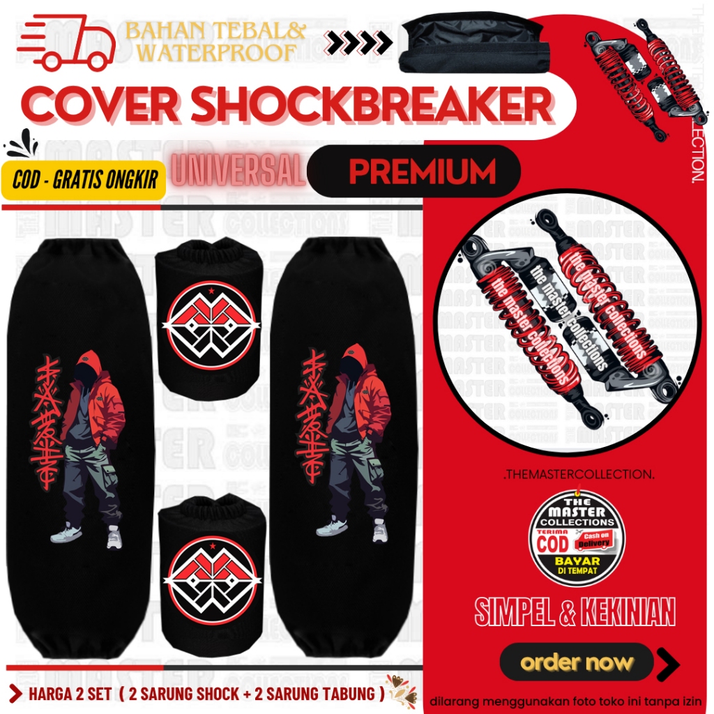 Cover Sarung TABUNG & PER Shock Sok Shockbreaker Neo NMax Turbo Old Aerox Alpha XMax RX King Supra X