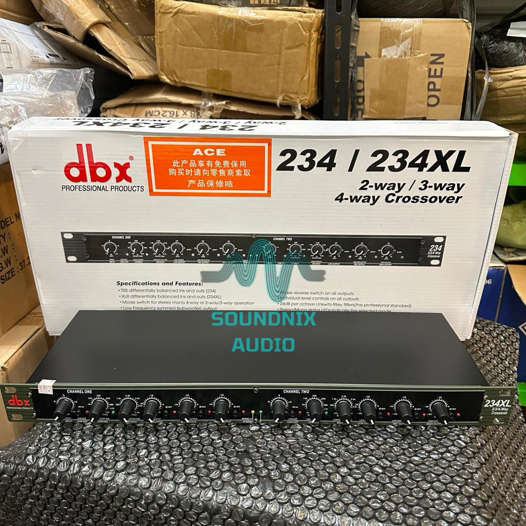 Crossover Aktif DBX 234XL 3 Way Stereo 4 Way Mono Professional Audio Crossover ( BISA COD )