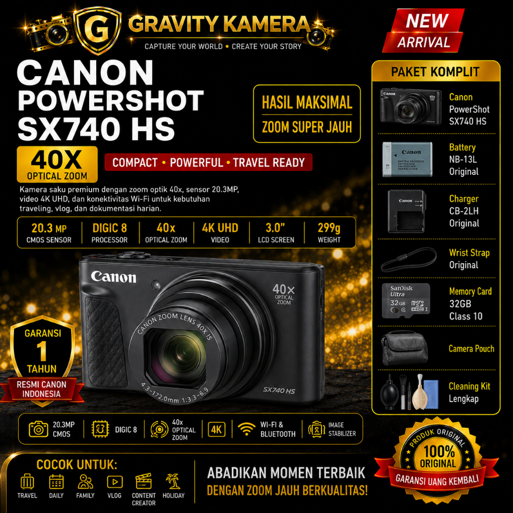 CANON POWERSHOT SX740 HS / KAMERA CANON POWERSHOT SX740 HS