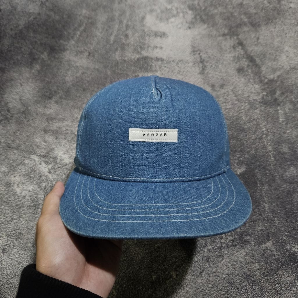 Varzar Snapback Hat Denim