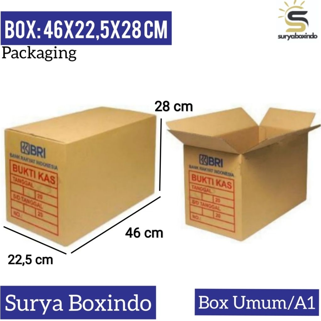 Box 46x22,5x28 Cm{Kas BRI}/Box Normal/File/ArsipBri/Kardus