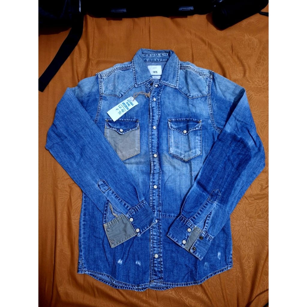 ZARA WESTERN DENIM SHIRT SIZE S