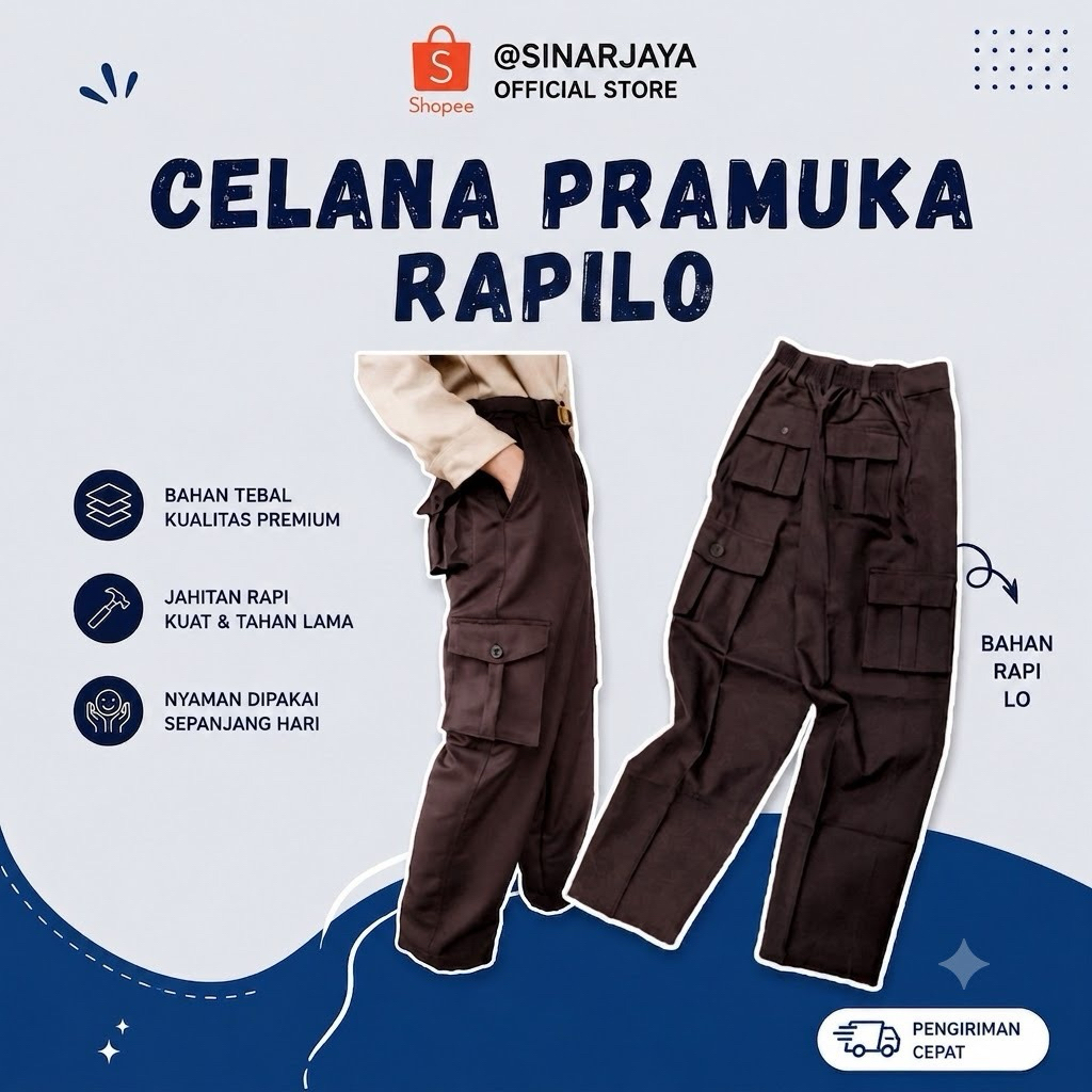 CELANA PRAMUKA RAPILO SMP/SMA