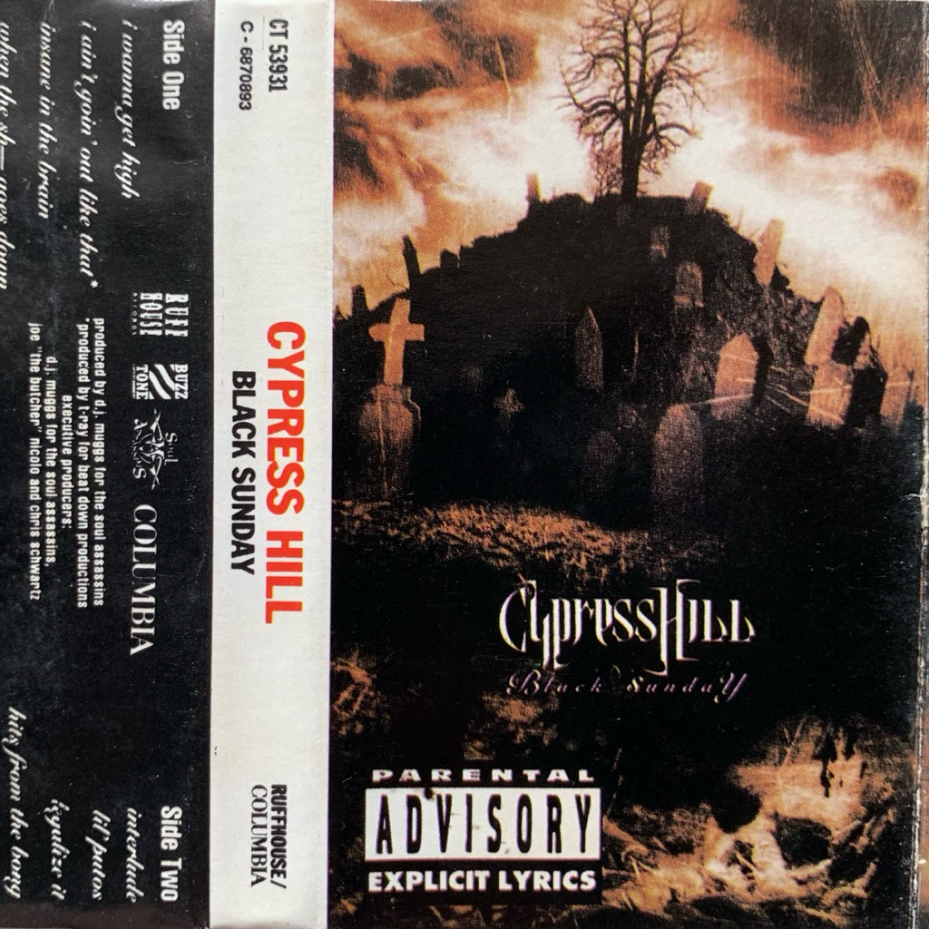 Kaset Pita Cypress Hill - Black Sunday (1993 Sony Music Entertainment Inc.)
