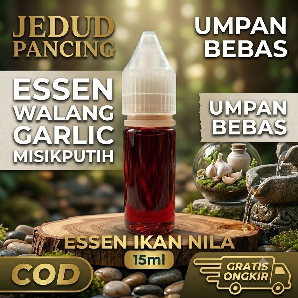 Jedud Essen Ikan Nila Aroma Walang Garlic Lumut Lukut Esen Ikan Nila Mujaer