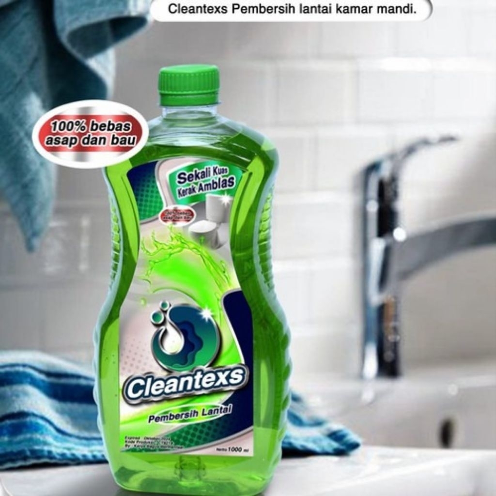 Pembersih Kerak Kamar Mandi CleanTexs 1500ml - Ampuh, Bebas Bau, Mudah Digunakan