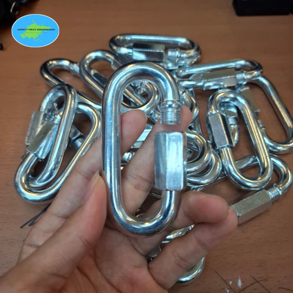 Mailon rapid 10mm Stainless Oval Carabiner Steel Original Berkualitas