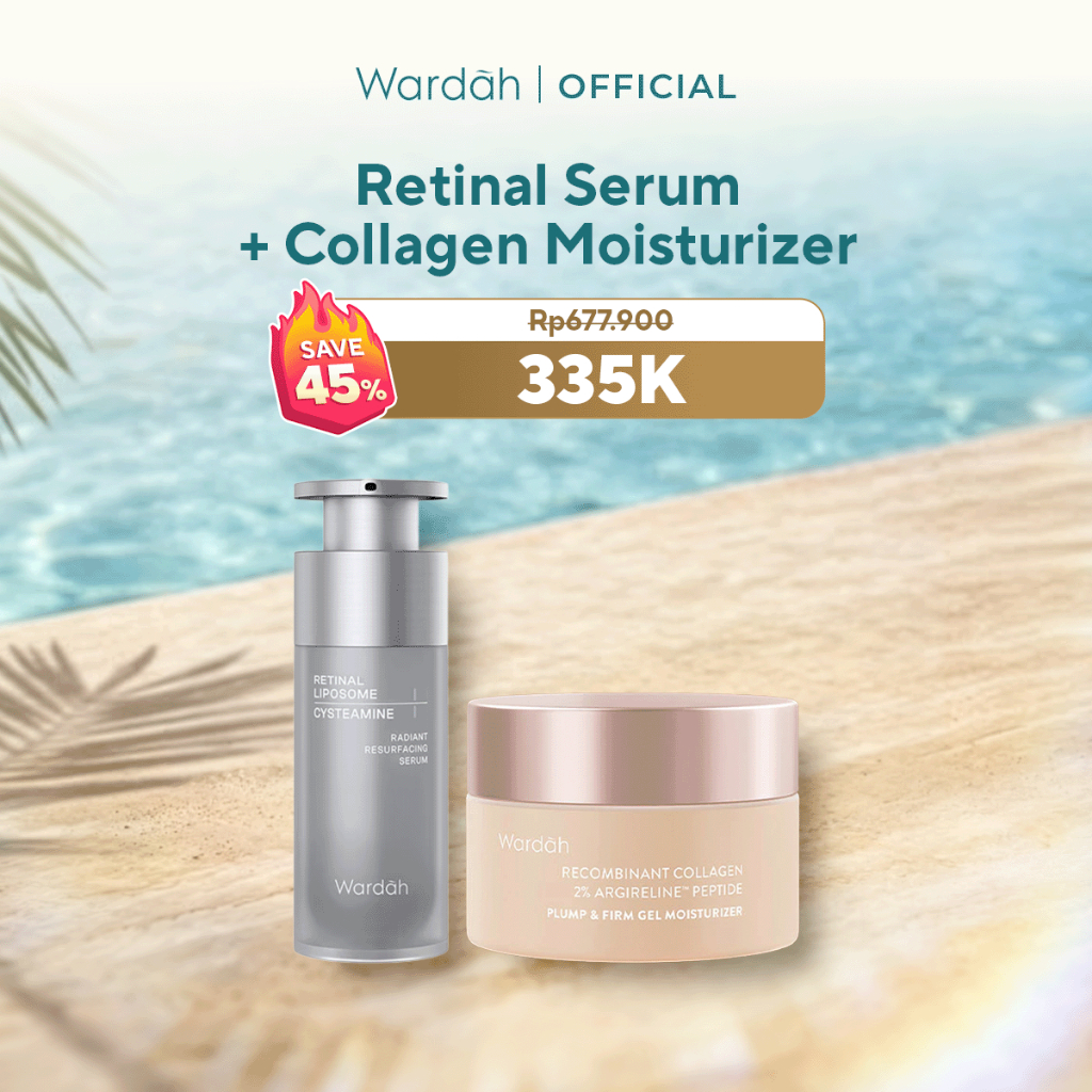 WARDAH Radiant Resurfacing Retinal Cysteamine Serum 30 ml - serum mencerahkan wajah, serum brighteni