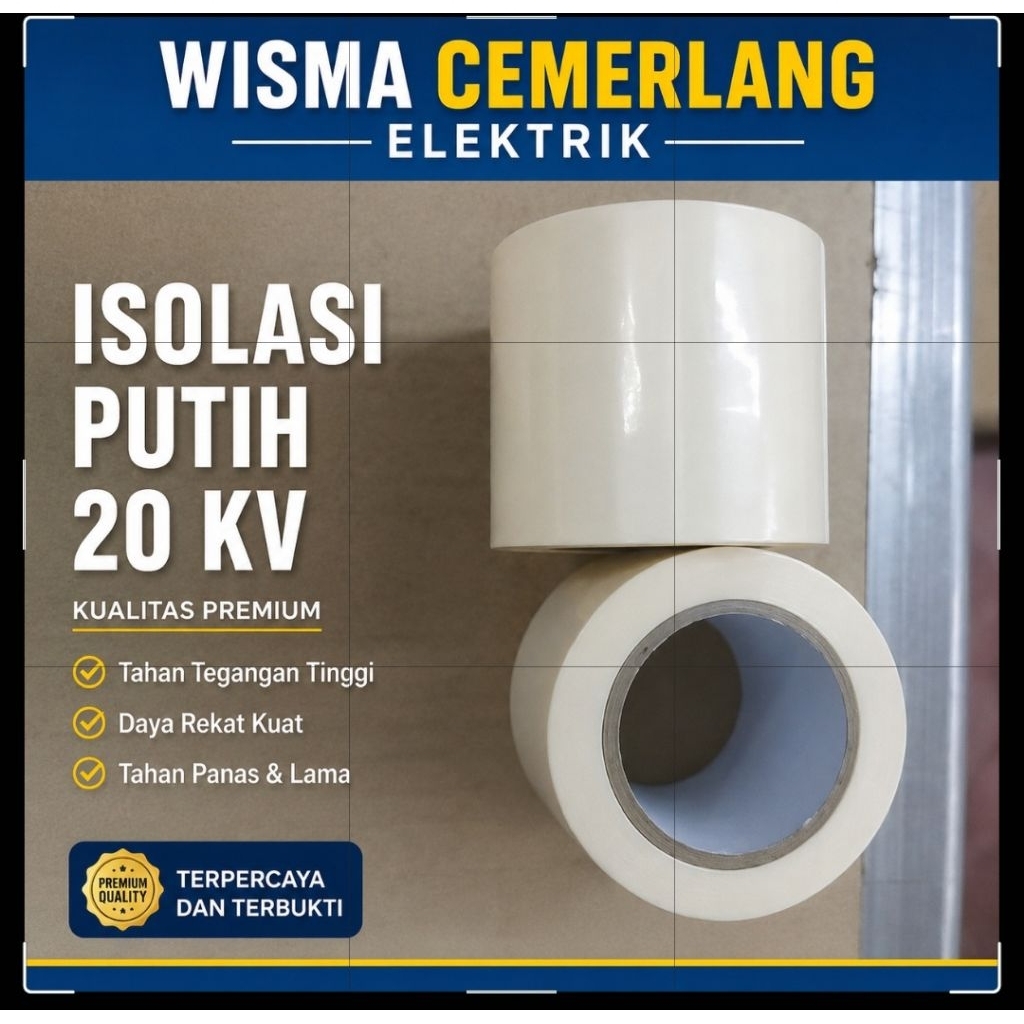 isolasi bening putih pelengkap jointing