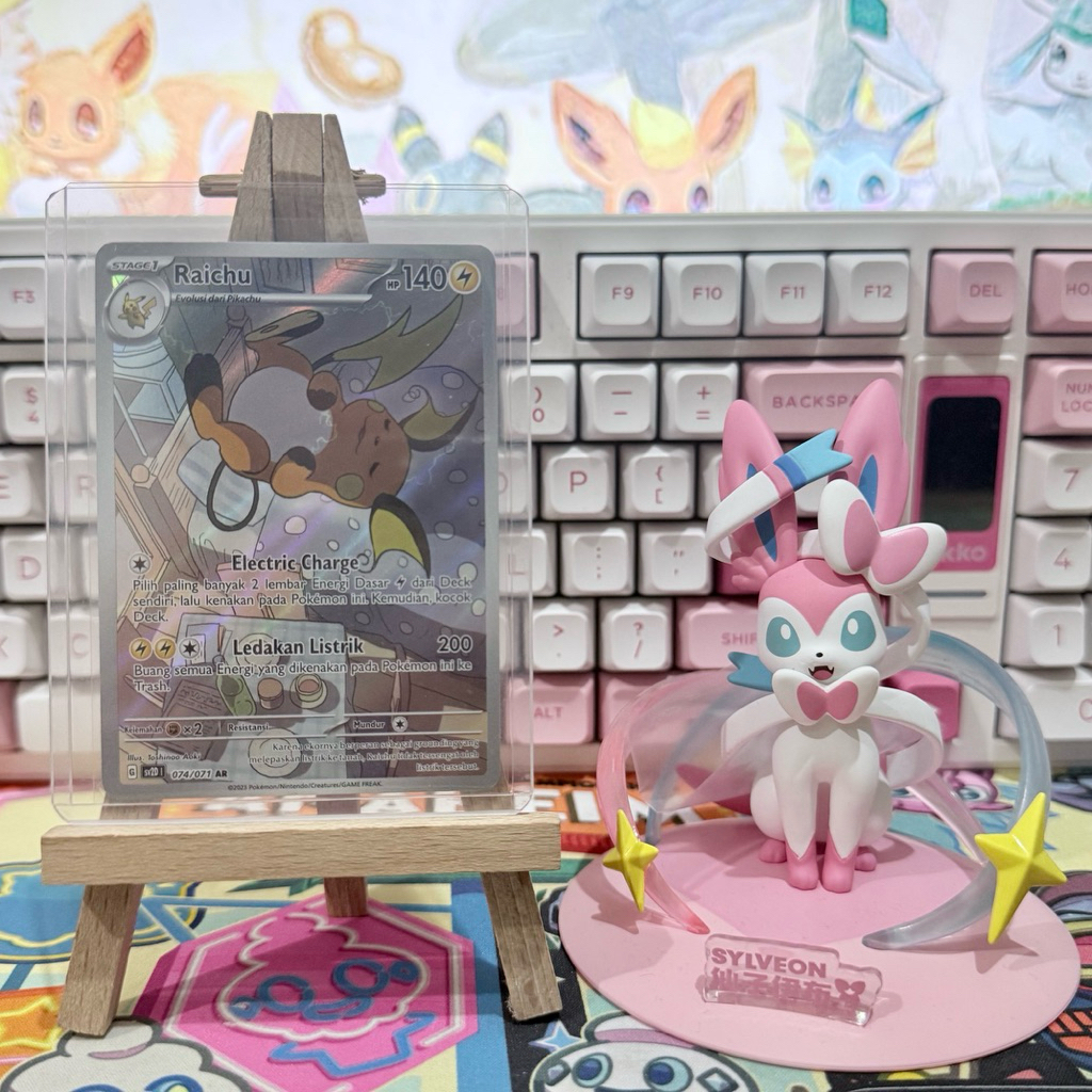 Pokemon Card Raichu AR 074/071 Art Rare Indonesia Original