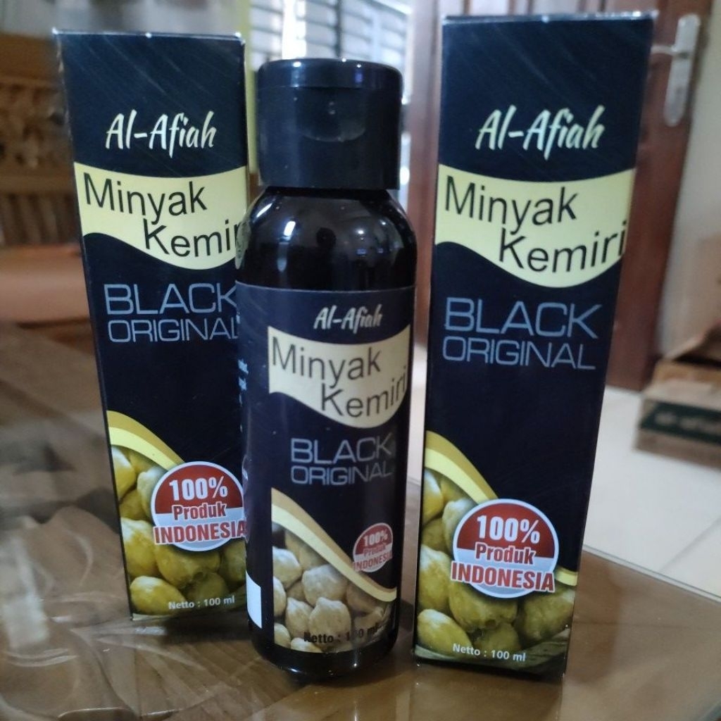 Minyak Kemiri Al Afiah 100ml - Membantu Rambut Lebat dan Hitam Alami