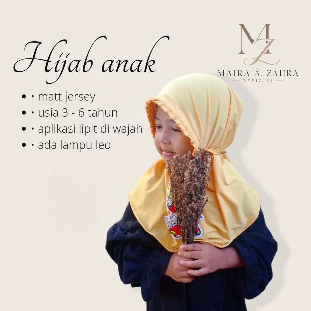 BERGO ANAK / BERGO LIPIT LOL JERSEY/ BERGO MARYAM LIPIT ANAK TERLARIS