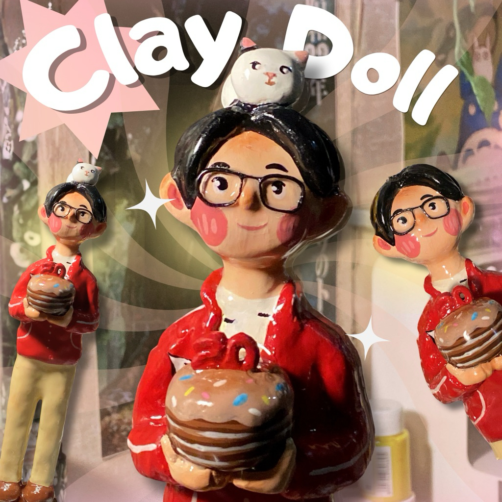Custom Clay Doll | Figure | Handmade