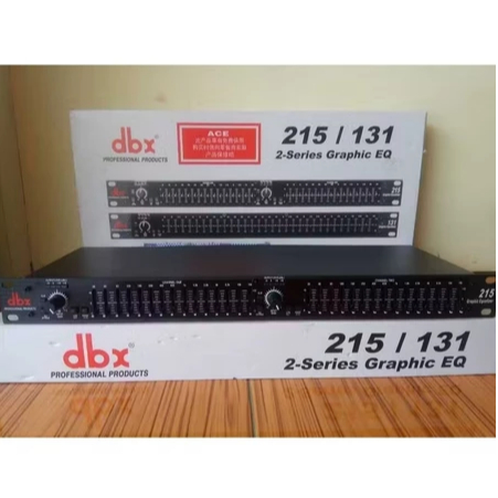 equalizer dbx 215 ORIGINAL / equaliser DBX215  2 series graphic eq
