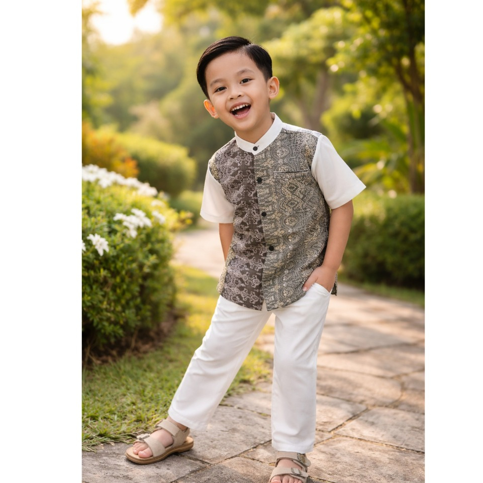 Halomam - Aqso Koko Anak ( Baju koko anak / Setelan Anak 6 bulan - 8 tahun )