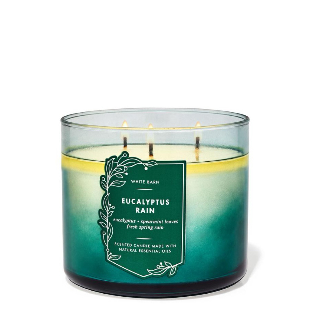 BBW EUCALYPTUS RAIN 3-Wick Candle
