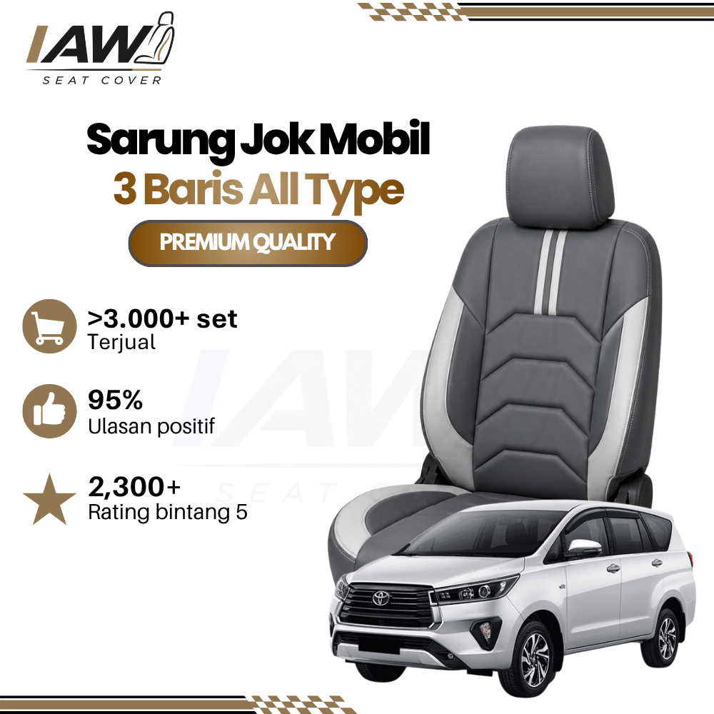 SARUNG JOK MOBIL GRAND MAX BAHAN CHEROKEE AP FORCE 3 BARIS