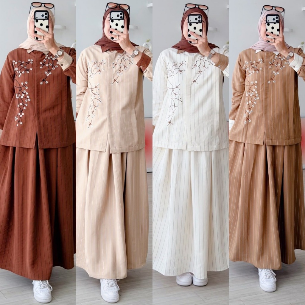 LuxuryFashion READY SETELAN WANITA ZEINA SET ROK PREMIUM BY GAGIL FASHION BEST SELLER