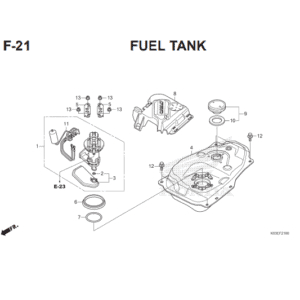 Pelampung Bensin Ontel Fuelpump Revo Fi Supra X 125 Fi New (37800-K03-H01)