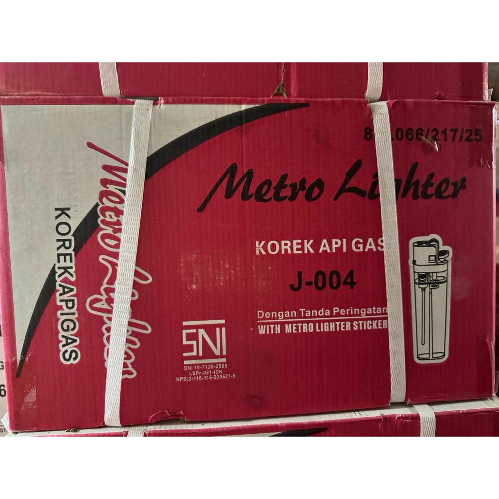 Mancis metro lighter J-004  @ 20x50=1000pcs / 1 dus