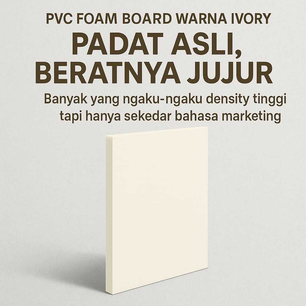 PVC FOAM BOARD IVORY 18 MM