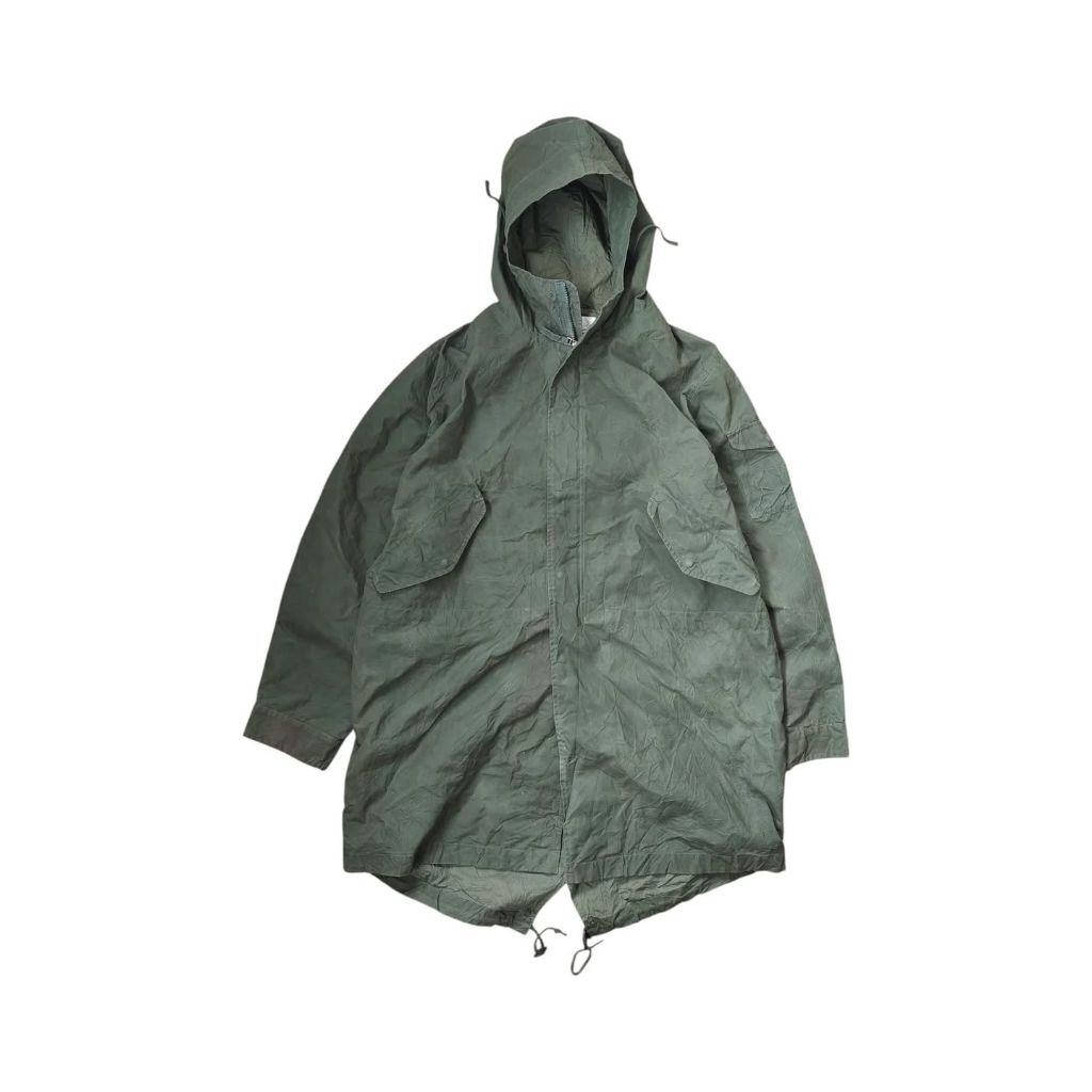 HALLEY STEVENSONS - Universal Works - Jaket Parka Wax Fishtail Parka