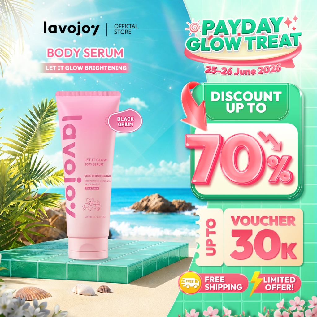 Lavojoy Let It Glow Black Opium Body Serum Skin Brightening Upgraded Version | Body Lotion Untuk Men