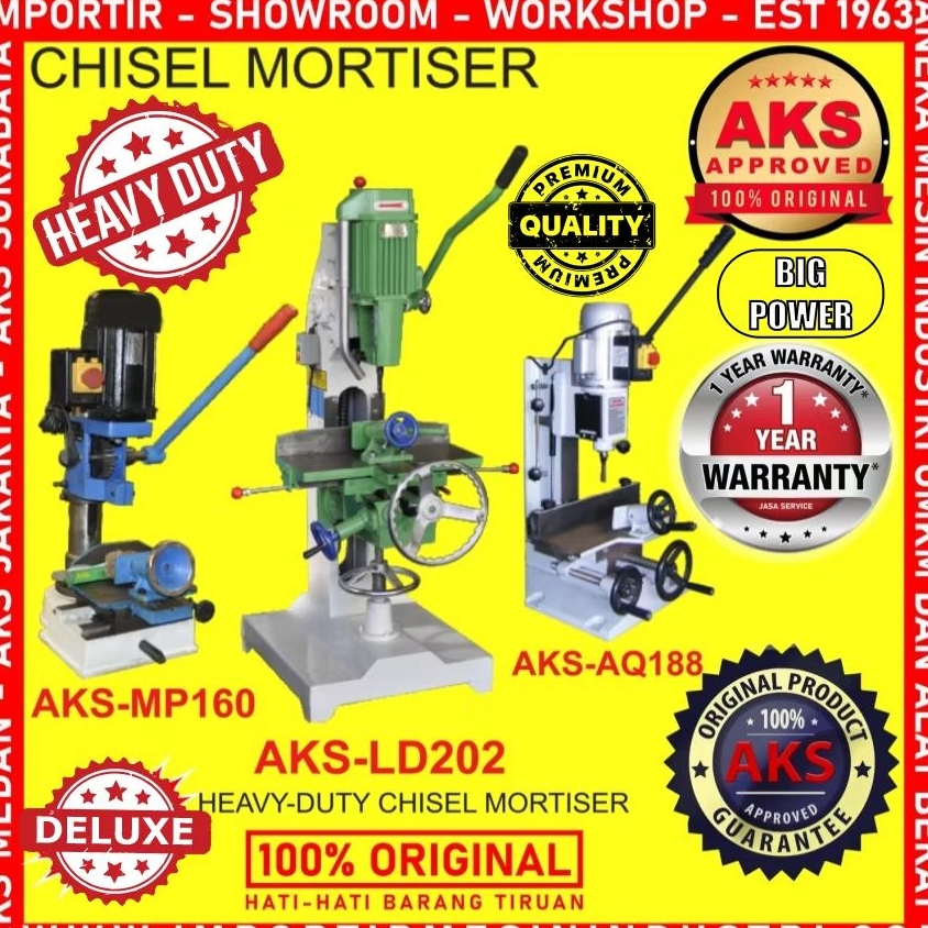 Chisel Mortiser Mesin Pahat Bobok Kayu / Mesin Pahat Bor Kayu AKS-MP160..