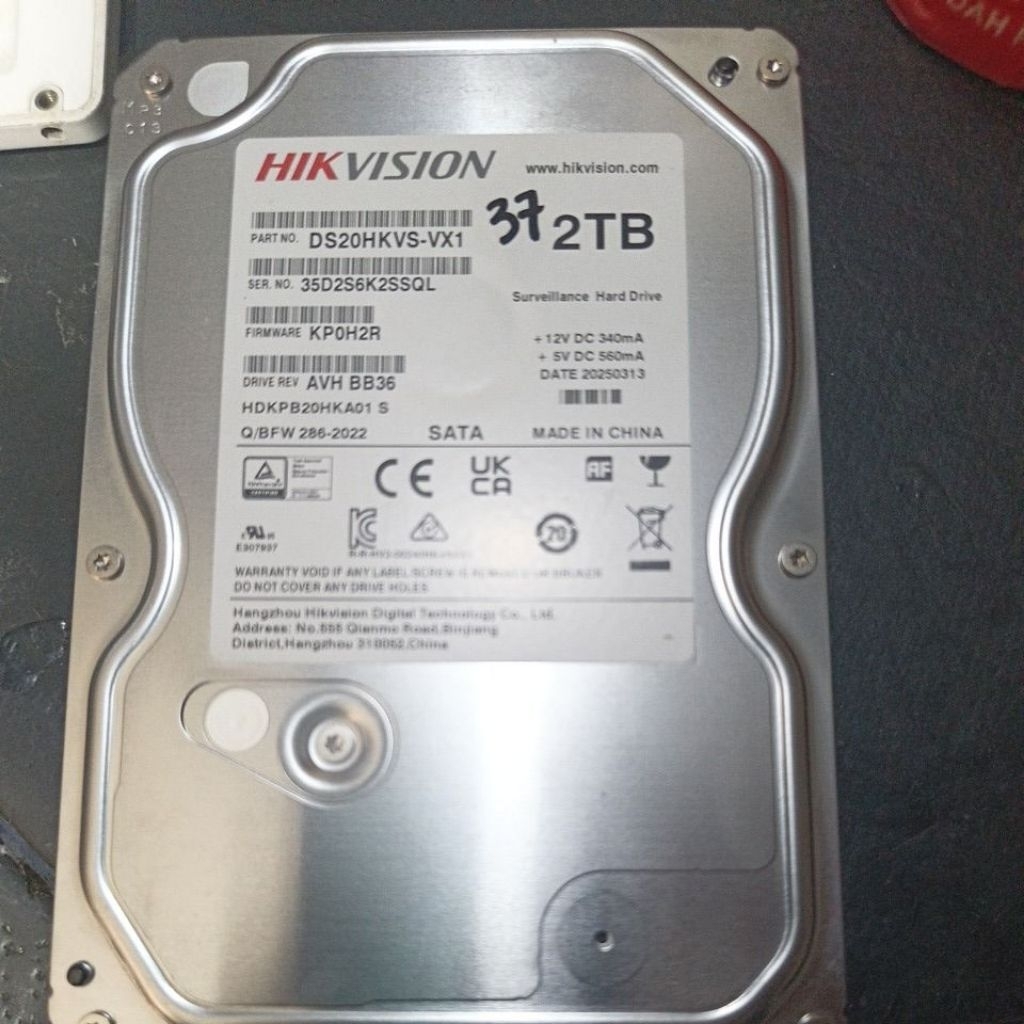 HDD 2Tb HikVision Second