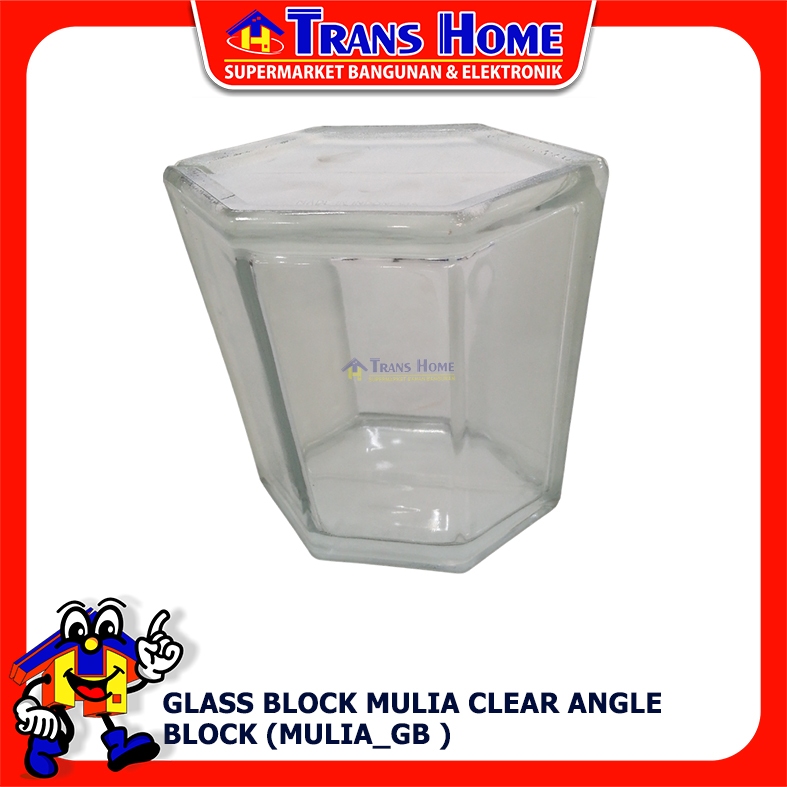 GLASS BLOCK MULIA CLEAR ANGLE BLOCK (MULIA_GB )