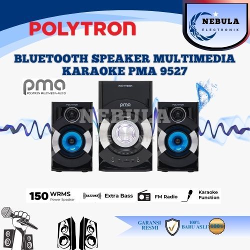 SPEAKER MULTIMEDIA POLYTRON PMA9527 BLUETOOTH/SPEAKER AKTIF POLYTRON 9527 NEW SERIES