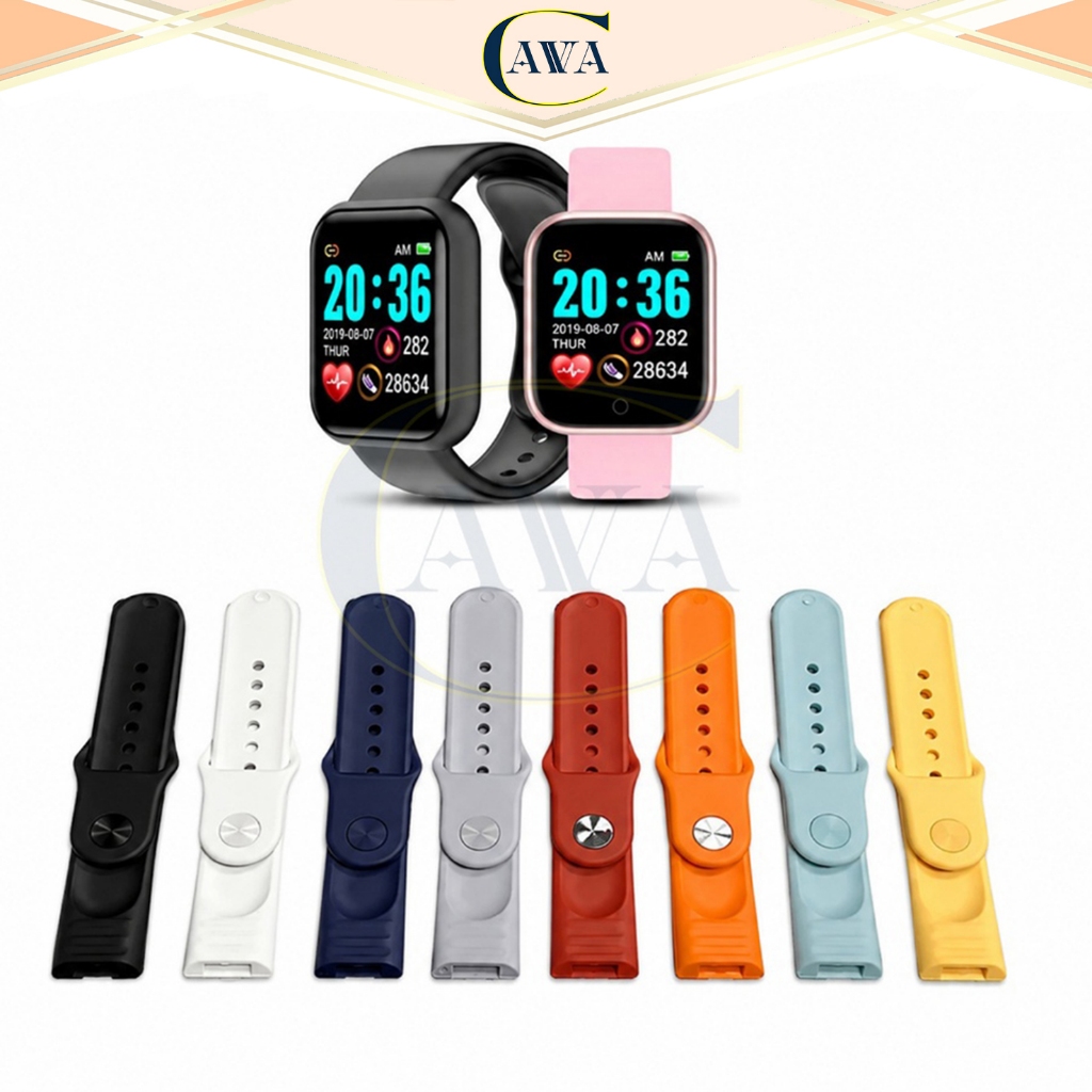 Cavva Tali Jam Berlubang Strap Smartwatch Y68 / D20 / 116 Plus / D13 / Vyatta Fitme Alpha Prime / Mi