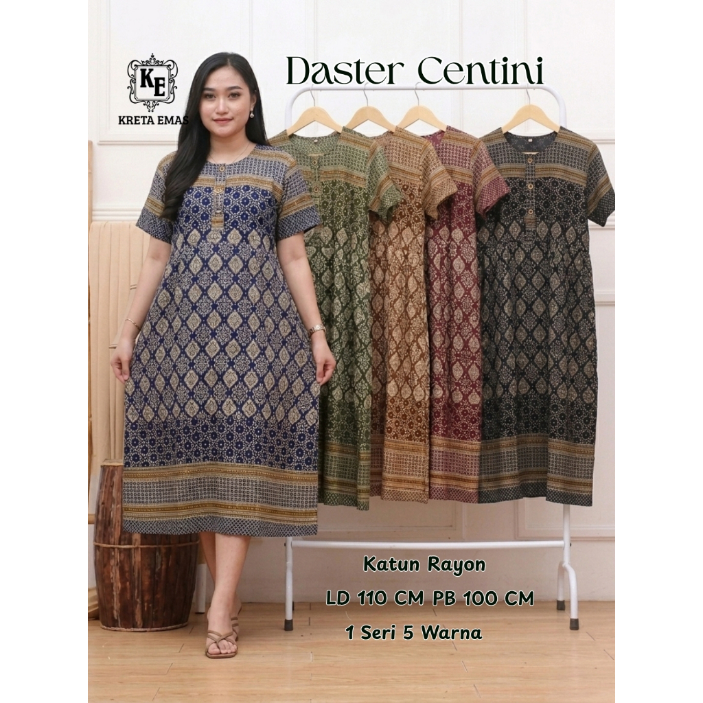Exclusive DASTER CENTINI SEKAR ASRI DASTER SOLO PREMIUM Babydoll Pakaian Daster Busui Jumbo Daster B