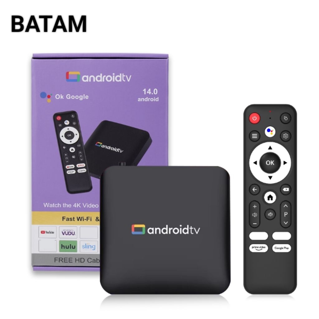 BATAM - ANDROID TV 14.0 TV box android 4GB+64GB 8GB+128GB