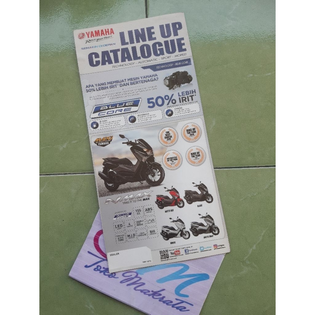 brosur iklan motor yamaha LINE UP CATALOGUE N MAX R25 R15 VIXION MT-25 XABRE BYSON MX KING JUPITER Z